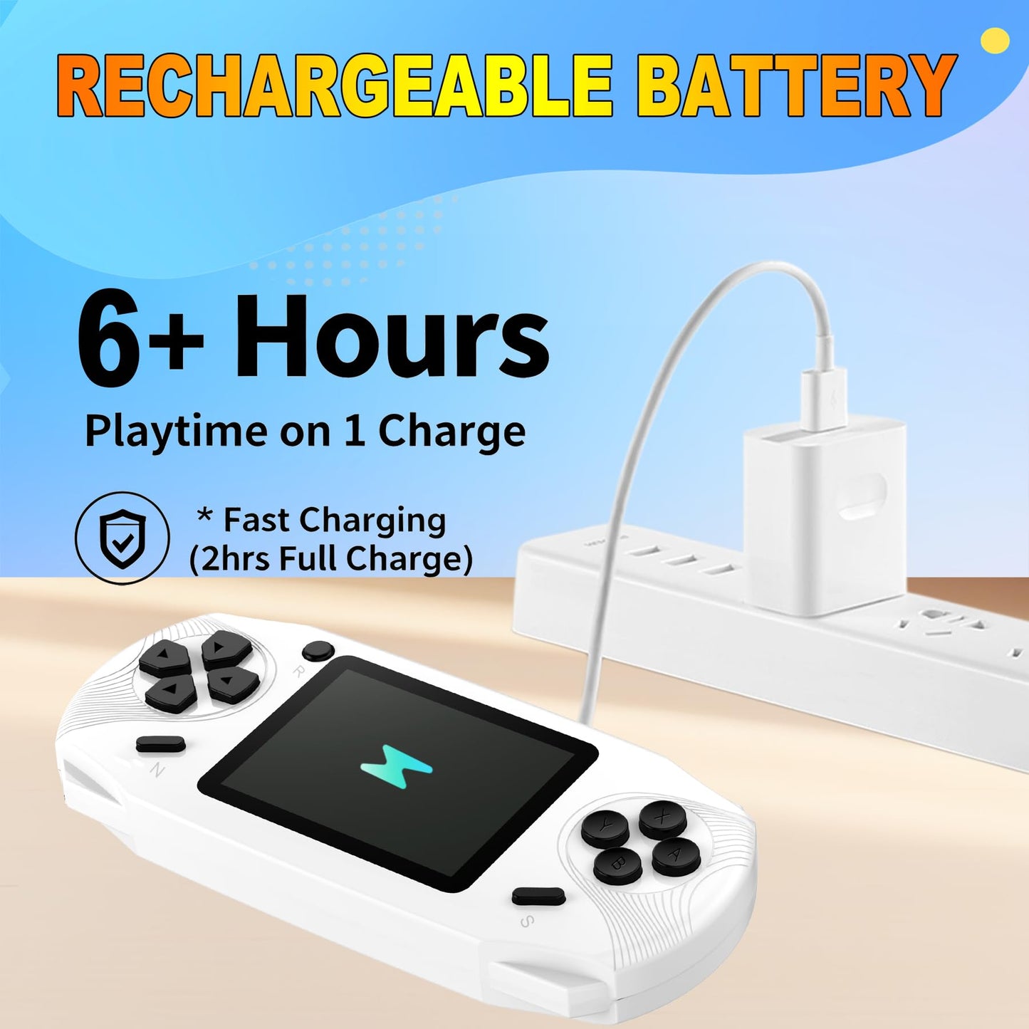 Beijue 16 Bit Handheld Games for Kids Preloaded 220 Retro Video Games, Red | 3.0" HD Screen, Rich Gameplay,USB-C Rechargeable, 6+Hrs Play, Portable Travel Toy for Car Flights,Boys Girls Birthdays Gift