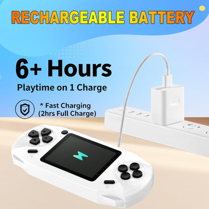 Beijue 16 Bit Handheld Games for Kids Preloaded 220 Retro Video Games, Red | 3.0" HD Screen, Rich Gameplay,USB-C Rechargeable, 6+Hrs Play, Portable Travel Toy for Car Flights,Boys Girls Birthdays Gift