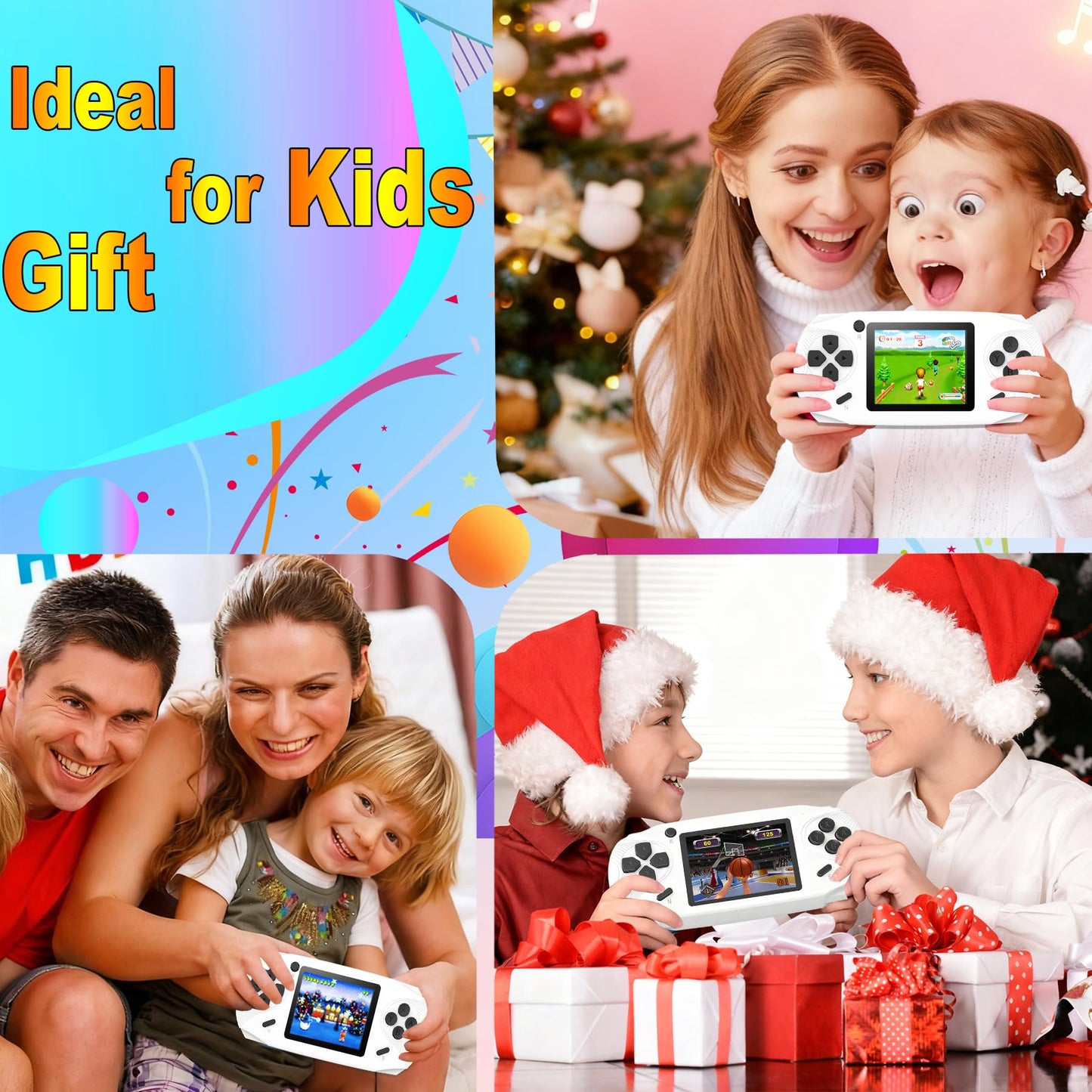 Beijue 16 Bit Handheld Games for Kids Preloaded 220 Retro Video Games, Red | 3.0" HD Screen, Rich Gameplay,USB-C Rechargeable, 6+Hrs Play, Portable Travel Toy for Car Flights,Boys Girls Birthdays Gift